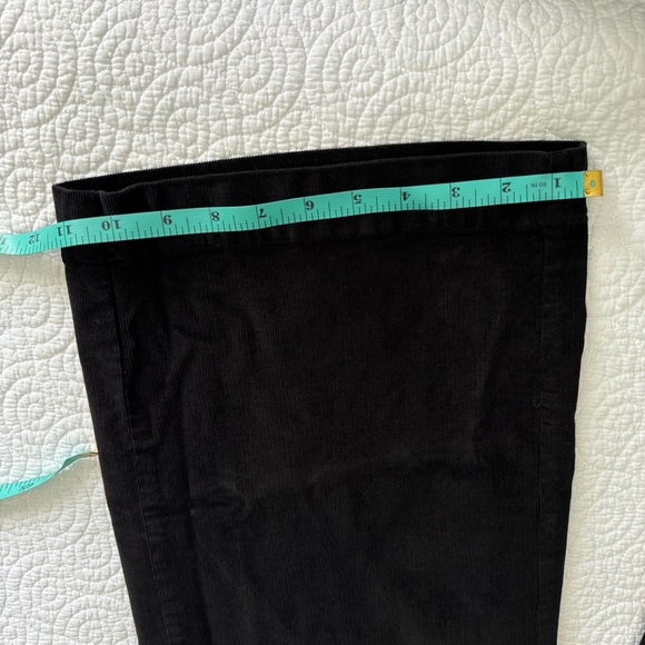 Eileen Fisher Black Wide Leg Corduroy Pants - Picture 8 of 15